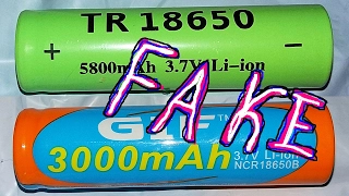 Cheap Fake Ebay 18650 Li-Ion batteries - TEST & AUTOPSY