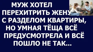 Истории из жизни Муж хотел перехитрить жену с разделом квартиры, но теща  спутала все планы