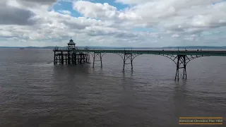 Clevedon Pier, 4K Historical 1860s Build, DJI Mini 3 & Atom 3 Axis Cinematic Footage FD 8 Filter