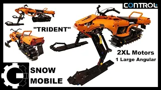 LEGO Technic - RC Snowmobile (biggest so far) - Testing in real snow - Control+