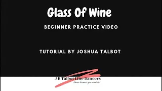 Glass Of Wine Line Dance (Beginner Practice Video)