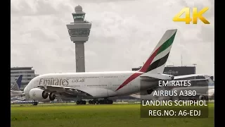 [4K] Emirates | Airbus A380 | Takeoff from Amsterdam Airport Schiphol [EHAM/AMS]