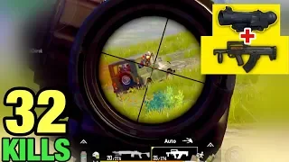 CHALLENGE - GROZA + FULL 6x SCOPE | 32 KILLS SOLO VS SQUAD | PUBG MOBILE TACAZ