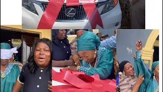 WOMAN IN TEARS AS CHILDREN GOT HER LEXUS SUV AS BIRTHDAY GIFT: HAPPY BIRTHDAY ALHAJA OLUSOLA