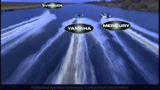 Evinrude versus Yamaha and Mercury, Drag Race