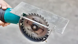 How To Turn An ANGLE GRINDER Into A Safe CIRCULER SAW