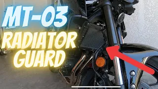 2020 Yamaha MT03 Radiator Guard