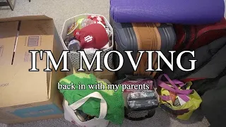 I'm moving back in with my parents