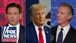 Trump reacts to Newsom-DeSantis debate: Wish them well for 2028!