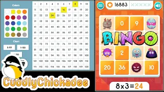 ABCya: Learn Multiplication with Math Bingo & Number Chart (Medium) | 100% Score | Cuddly Chickadee