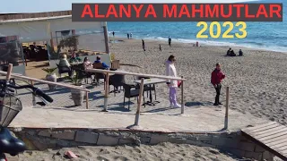 alanya mahmutlar walking tour march 2023 ! alanya antalya turkey ! mahmutlar beach walk alanya city