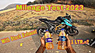 Duke250 Bs6 Mileage Test 2023 || with stock Exhaust 😲@strider299