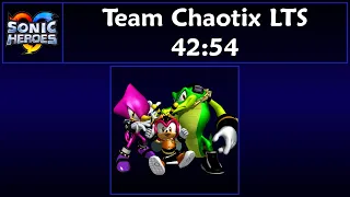 Sonic Heroes - Team Chaotix LTS Speedrun - 42:54 [Game Time]