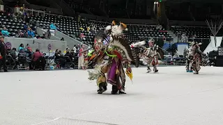 CROSSROADS Powwow 2019 Sr Men's Traditional Dancers Contest Saturday Night