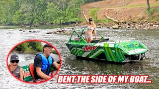 We Took Our Supercharged Jet Boats to Tennessee!! I Freaking Hit the Biggest Boulder in the River...