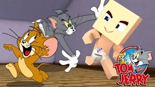 Minecraft - WHO'S YOUR DADDY? - O FILHO DO JERRY COM AMINESIA  ( Tom and Jerry )