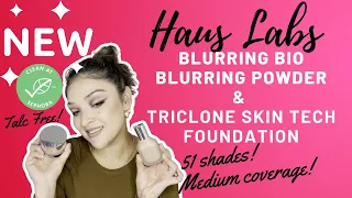 Haus Labs Triclone Skin Tech Foundation | Haus Labs Blurring Setting Powder