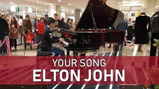 Your Song Piano Cover Elton John at John Lewis Oxford Street - Cole Lam 11 Years Old