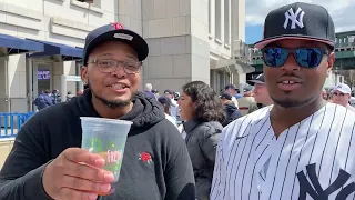 Red Sox and Yankees Fans Continue Rivalry at Opening Day 2022