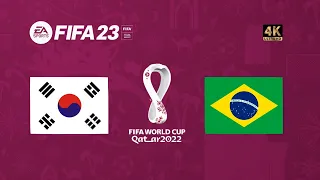 Coréia do Sul x Brasil | FIFA 23 Gameplay Copa do Mundo Qatar 2022 | Final [4K 60FPS]