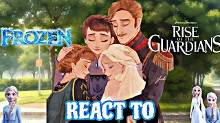 🐻🐨🐻‍❄️🐼FROZEN AND  RISE OF THE GUARDIANS ANNA REACTS TO ELSA . (JELSA) GACHA REACT,ANIMAZING 🐻🐨🐻‍❄️🐼