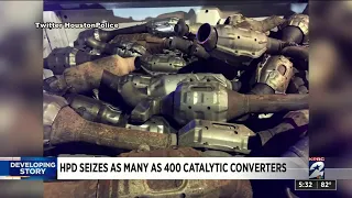 Houston police seize as many as 400 catalytic converters