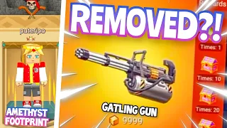 Gatling Gun and Every Removed Things in Skyblock!! Blockman Go