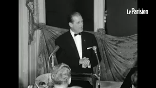 21 décembre 1966, le discours plein d'humour et en Français du Prince Philip à l'Elysée