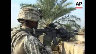 AP embed pictures of US troops conducting security operations in Baghdad