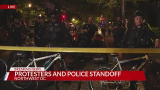 Protesters, police in standoff