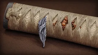 Silver Feather: Shaping Menuki using Uchidashi Technique
