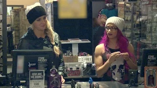 Swerved season 2 outtake: Charlotte and Sasha Banks can't find 'Larry' in Hot Topic