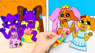 HELP!🆘  POP THE PIMPLES👶👶 Rich vs Poor CATNAP & DOGDAY - Poppy playtime Chapter 3 | Pomni Paper