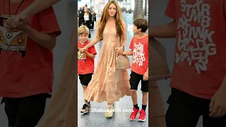 Shakira with sons #shorts #shakira