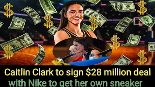 Caitlin Clark to sign $28 million deal with Nike to get her own sneaker #basketball2024 #caitlin