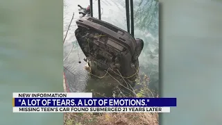 Missing teen's car found submerged 21 years later