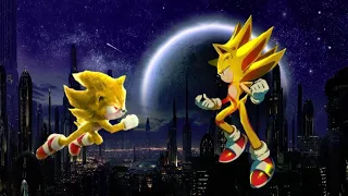 Modern Sùper Sonic Vs Movie Super Sonic