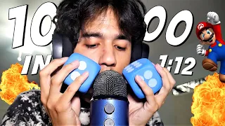 ASMR 1000 TRIGGERS IN 1:12 (ft. mario)