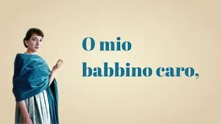 Maria Callas - O mio Babbino Caro (Lyric Video)