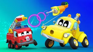Frank the Firetruck Is A BABY! | InvenTom The Tow Truck | Car City World App