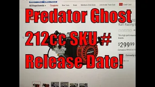 Update 3-23-22 SKU & Release Date New Harbor Freight Predator 212 Ghost Engine 212cc Kart Engine