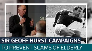 Is it 'all over' for online scammers? 1966 legend Sir Geoff Hurst hopes it will be | ITV News