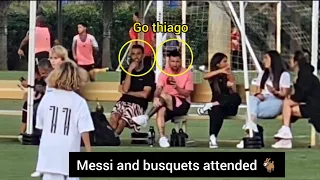 Lionel Messi attend Thiago's Inter Miami Academy U12 game😎