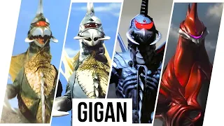 Gigan Evolution / Godzilla's opponent (1972-2023)