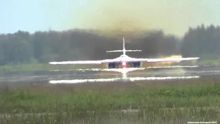 ТУ-22М3 ТУ-95МС ТУ-160 ВЗЛЕТАЮТ.