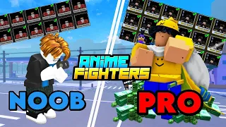 Anime fighters simulator Noob to Pro🤩🤑