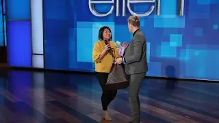 Ellen Goes Through an Audience Member's Purse for Her Birthday