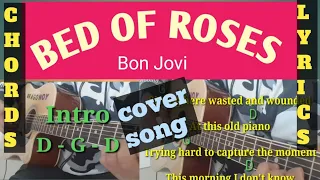 Bed of Roses Lyrics and Chords/Acoustic Cover Song