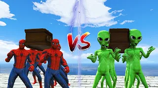 GTA 5 COFFIN DANCE COMPILATION! SPIDER-MAN vs GREEN ALIEN FUNNY FAILS Ep.11