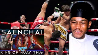 American React  To Saenchai - King of Muay Thai (Original Career Documentary) REACTION!!!